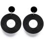 Punk Record Disc Dangle Earrings Music Disk DJ Personality Earrings for Women Girls