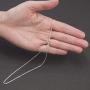 Sterling Silver 1.3mm Box Chain Necklace Solid Italian Nickel-Free, 16-36 Inch