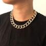 Ingemark Cuban Chunky Link Chain Choker Unisex Punk Style Thick Wide Necklace Jewelry