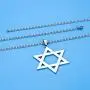 HooAMI Star of David Pendant Necklace Stainless Steel Jewish Jewelry for Men Women Religious