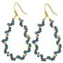 PLTGOOD Daisy Drop Dangle Earrings for Women Girls - Handmade Bohemian Miyuki Delica Beads Tear Statement Earrings Vintage Fashion Jewelry