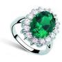 MAFMO Luxury Crystal Jewelry Set Women Colorful Oval Shaped Necklace Stud Earrings Ring for Gift