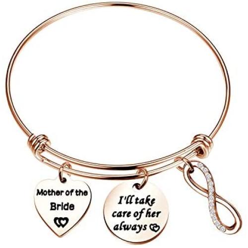 Zuo Bao Mother of The Bride or Groom Adjustable Bangle Wedding Gifts Mothers Gifts Bangle Bouquet
