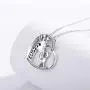 JUSTKIDSTOY 925 Sterling Silver Animal Heart Pendant Keep Me in Your Heart Giraffe Panda Necklace Jewelry Gifts for Women Girlfriend