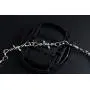 KESOCORAY Punk Gothic Thorns Stainless Steel Barbed Wire Chain Necklace Bracelet Silver Jewelry for Men Women KESOCORAY Punk Gothic Thorns Stainless Steel Barbed Wire Chain Necklace Bracelet Silver Jewelry for Men Women