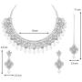 Aheli Matte Finish Traditional Indian Necklace Earrings Maang Tikka Set Wedding Party Bollywood Fashion Jewelry for Women