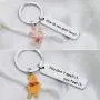SEIRAA the Pooh Bear Gift How Do You Spell Love Piglet & Winnie Jewelry Couple Keycian set of 2 Friendship Keychain