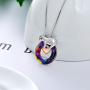 TOUPOP Sloth Gifts for Women s925 Sterling Silver Sloth Pendant Necklace with Volcano Crystal Jewelry Gifts for Birthday Best Friend Mothers Day gifts for her Mom Wife Daughter Granddaughter Animal Lovers