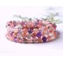 Alexs Wish List Natural Super Seven Melodys Stone 8mm Round Beads Bracelet | Super Power Healing Meditation Bracelet