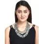 Crunchy Fashion Bollywood Traditional Indian/Bohemian Style Afgani Oxidised Silver Statement Necklace for Women Crunchy Fashion Bollywood Traditional Indian/Bohemian Style Afgani Oxidised Silver Statement Necklace for Women