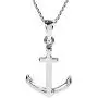 AeraVida Nautical Anchor Cross of Hope .925 Sterling Silver Pendant Necklace AeraVida Nautical Anchor Cross of Hope .925 Sterling Silver Pendant Necklace