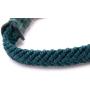 Mens Hand-Knotted Chevron Bracelet - Green