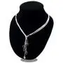 SOSUO 925 Sterling Silver Five-line Chain with Five-Heart Necklace SOSUO 925 Sterling Silver Five-line Chain with Five-Heart Necklace