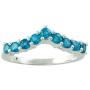 Carillon Stunning Neon Apatite Natural Gemstone Round Shape Wedding Ring 925 Sterling Silver Jewelry For Women for Men