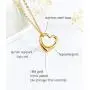 Altitude Boutique Open Heart Necklace for Women Floating Heart Necklace Hypoallergenic Simple Heart Necklace for Girls I Love You Necklace (Gold, Rose Gold, Silver)