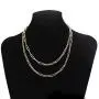 14K Gold Plated Dainty Paperclip Link Choker Chain Necklace Jewelry Set for Women Girls 14K Gold Plated Dainty Paperclip Link Choker Chain Necklace Jewelry Set for Women Girls