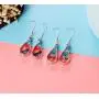 4-12 Pairs Multicolor Dangle Earrings Set for Women and Girls-Flower Life of Tree Ball Hypoallergenic Drop Dangle Earrings Wholesale in Bulk