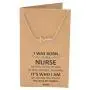 Quan Jewelry EKG Heartbeat Necklace, Lifeline Pulse Pendant, Female Nurse RN Nursing School Graduation Gifts with Greeting Card, 16-in to 18-in, Silver-Tone