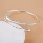 Vitaltyextracts Silver Plated Bracelet Shining Bangle Bracelets (Silver) Vitaltyextracts Silver Plated Bracelet Shining Bangle Bracelets (Silver)