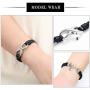 mingkejw Cremation Jewelry for Ashes Infinite Love Urn Bracelet Made of Genuine Leather for Ashes