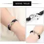 mingkejw Cremation Jewelry for Ashes Infinite Love Urn Bracelet Made of Genuine Leather for Ashes