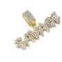 HH Bling Empire Unisex Hip Hop Iced Out Silver Gold Cz Diamond Bubble Dripping Full Name Letters Words Pendant Chain Necklace