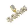 HH Bling Empire Unisex Hip Hop Iced Out Silver Gold Cz Diamond Bubble Dripping Full Name Letters Words Pendant Chain Necklace HH Bling Empire Unisex Hip Hop Iced Out Silver Gold Cz Diamond Bubble Dripping Full Name Letters Words Pendant Chain Necklace