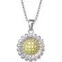 PIRATESHIP Sunflower Necklace for Girls Women 925 Sterling Silver Fashion Jewelry Pendant Birthday Gifts for Her Luxury Gift Package Extenders15+2''