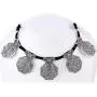 Saissa Silver Tone Oxidized Choker Boho Gypsy Thread Rope Indian Bollywood Necklace Jewelry for Women Saissa Silver Tone Oxidized Choker Boho Gypsy Thread Rope Indian Bollywood Necklace Jewelry for Women