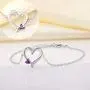 YL Heart Bracelets 925 Sterling Silver Love Heart Bracelet Jewelry Gifts for Women Mom, 6.7+1.2(17+3CM) YL Heart Bracelets 925 Sterling Silver Love Heart Bracelet Jewelry Gifts for Women Mom, 6.7+1.2(17+3CM)
