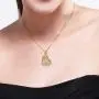 Heart Necklace - 14k Yellow Gold Plated Love Necklace 5A Cubic Zirconia - Heart Pendant Necklace - Jewelry Gifts Necklaces for women