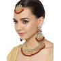 YouBella Jewellery Bollywood Ethnic Bridal Wedding Traditional Choker Indian Necklace Set with Earrings for Women
