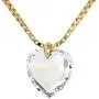 Tiny Heart Pendant Necklace 24k Gold Inscribed with I Love You on Crystal, 18'' Chain - NanoStyle Jewelry Tiny Heart Pendant Necklace 24k Gold Inscribed with I Love You on Crystal, 18'' Chain - NanoStyle Jewelry