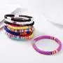 BOMAIL 12 Pcs Heishi Surfer Bracelets African Vinyl Disc 6mm Beads Polymer Clay Rainbow Bracelet Elastic Rope Bracelet Set Summer Beach Jewelry for Women Girls BOMAIL 12 Pcs Heishi Surfer Bracelets African Vinyl Disc 6mm Beads Polymer Clay Rainbow Bracelet Elastic Rope Bracelet Set Summer Beach Jewelry for Women Girls
