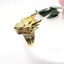 Dragon Head Ring Vintage Gothic Design Band Mens Biker Ring Hiphop Motorcycles Personalized Cool Dragon Trendy Ring for Men Boys Jewelry Gold Silver