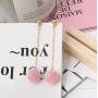 Flairs New York Faux Fur Pom Pom Tassel Drop Dangle Earrings Set