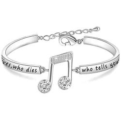 WUSUANED Who Live Who Dies Who Tells Your Story Hamilton Quote Bracelet Broadway Musical Fan Gift Jewelry For Hamilton Fans