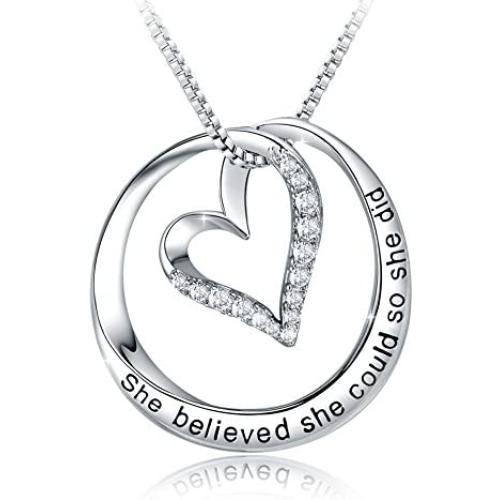 Ado Glo Mother’s Day Sister Gifts, Always My Sister Forever My Friend Love Heart Pendant Necklace, Fashion Jewelry for Women and Girls, Her Christmas Anniversary Birthday Present from Brother, Friend