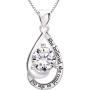 ALOV Jewelry Sterling Silver She Believed she Could so she did Cubic Zirconia Pendant Necklace
