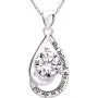 ALOV Jewelry Sterling Silver She Believed she Could so she did Cubic Zirconia Pendant Necklace ALOV Jewelry Sterling Silver She Believed she Could so she did Cubic Zirconia Pendant Necklace