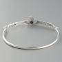 FashionJunkie4Life 925 Sterling Silver Irish Claddagh Celtic Knot Bangle Bracelet
