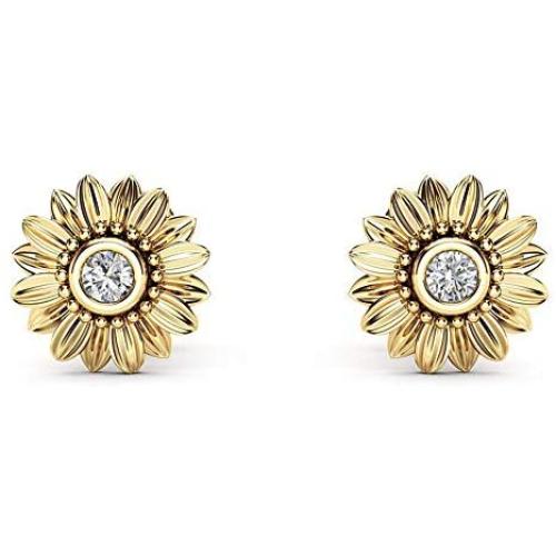 Sunflower Stud Earrings Copper You are My Sunshine Sunflower Jewelry for Women