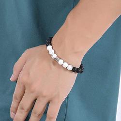 RIOSO Constellation Zodiac Bead Bracelet Horoscope Jewelry for Men Women Lucky Blessing Beaded Bracelets Wristband