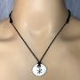 Tribal Jewelry Love Bind Rune Gebo-Wunjo Elder Futhark Celtic Pagan Runic Viking Norse Icelandic Protection Amulet Pewter Mens Pendant Necklace Lucky Charm Medallion for men w Black Adjustable Cord