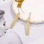 Dangle Name Earrings for Women Girls, 14K Gold Filled Personalized Name Earrings Dainty Fashion Dangle Earrings for Women Handmade Piercing Name Earrings for Women Girls Jewelry