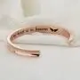 WUSUANED Memorial Jewelry A Piece of My Heart is in Heaven Hair Tie Grooved Cuff Bangle Bracelet in Memory of Loved One Sympathy Gift WUSUANED Memorial Jewelry A Piece of My Heart is in Heaven Hair Tie Grooved Cuff Bangle Bracelet in Memory of Loved One Sympathy Gift