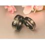 His Sally Her Jack Black Stainless Steel Romantic Couple Ring Lovers Promise Anniversary Engagement Wedding Bands
