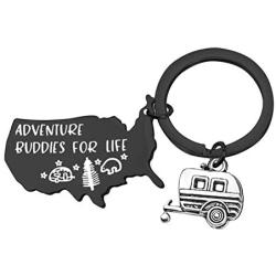 MAOFAED Camping Gift Camping Keychain RV Camper Gift Adventure Gift