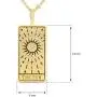 LAONATO Tarot Card Necklace for Women | Moon Star Sun Wisdom, 21 inches LAONATO Tarot Card Necklace for Women | Moon Star Sun Wisdom, 21 inches