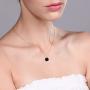 Gem Stone King 18K Yellow Gold Plated Silver Checkerboard Black Onyx Pendant Necklace With 18 Inch Chain 3.60 Ctw
